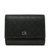 Calvin Klein Малък дамски портфейл Ck Daily Medium Trifold_Mono K60K612841 Черен за Жени цена