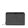 Calvin Klein Малък дамски портфейл K60K613059 Черен за Жени цена