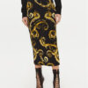 Versace Jeans Couture Миди пола 77HAE8B6 Черен Regular Fit за Жени цена