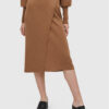 Vila Миди пола Marla 14076042 Кафяв Regular Fit за Жени цена