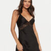 Hunkemöller Нощница Nina 171842 Черен Slim Fit за Жени цена