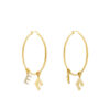 Elisabetta Franchi Обици OR-48A-51E2-V200 Златист за Жени цена