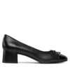 Tory Burch Обувки на ток Cap-Toe Pump 45Mm 154517 Черен цвят на ниска цена