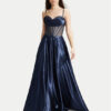 Hey Kyla Официална рокля 5AG019HK Тъмносин Slim Fit за Жени цена