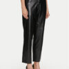 Guess Панталони от имитация на кожа Lia W4YB18 WF8Q0 Черен Regular Fit за Жени цена