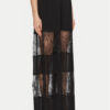 TWINSET Панталони тип палацо 251TP2782 Черен Wide Leg за Жени цена