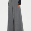 TWINSET Панталони тип палацо 242AM2043 Сив Wide Leg за Жени цена