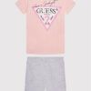 Guess Комплект тишърт и спортни шорти H1BJ10 K8HM0 Розов Regular Fit за Момичета цена