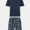 Hanro Пижама Night & Day 75137 Тъмносин Relaxed Fit за Мъже цена