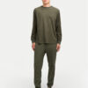 Jack&Jones Пижама Solid 12268536 Зелен Loose Fit за Мъже цена
