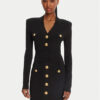Balmain Плетена рокля DF1R8059KB07 Черен Regular Fit за Жени цена