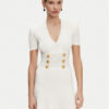 Balmain Плетена рокля DF1R7320KF24 Бял Regular Fit за Жени цена