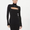 Calvin Klein Jeans Плетена рокля 2 In 1 Tight Ls Sweater Dress J20J222515 Черен Slim Fit за Жени цена