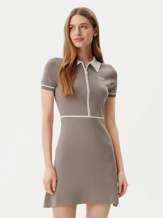 Guess Плетена рокля V5GK00 Z3D60 Кафяв Regular Fit за Жени цена