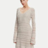 Guess Плетена рокля W5GK48 Z3E22 Сив Slim Fit за Жени цена