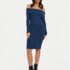 Guess Плетена рокля W5RK0G Z2YJ2 Тъмносин Bodycon Fit за Жени цена