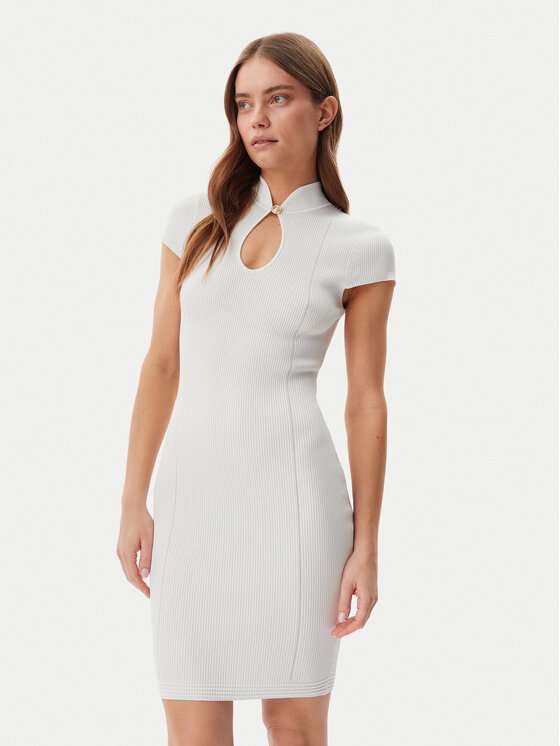Guess Плетена рокля W5GK46 Z3L10 Екрю Slim Fit за Жени цена