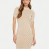 Guess Плетена рокля W3YK39 Z37K0 Бежов Regular Fit за Жени цена