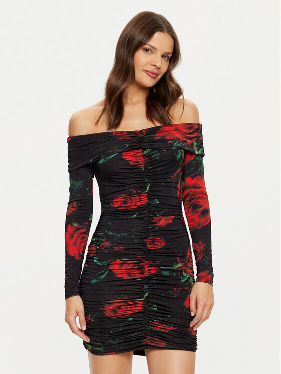 Guess Плетена рокля W5RK61 KCMI2 Червен Classic Fit за Жени цена