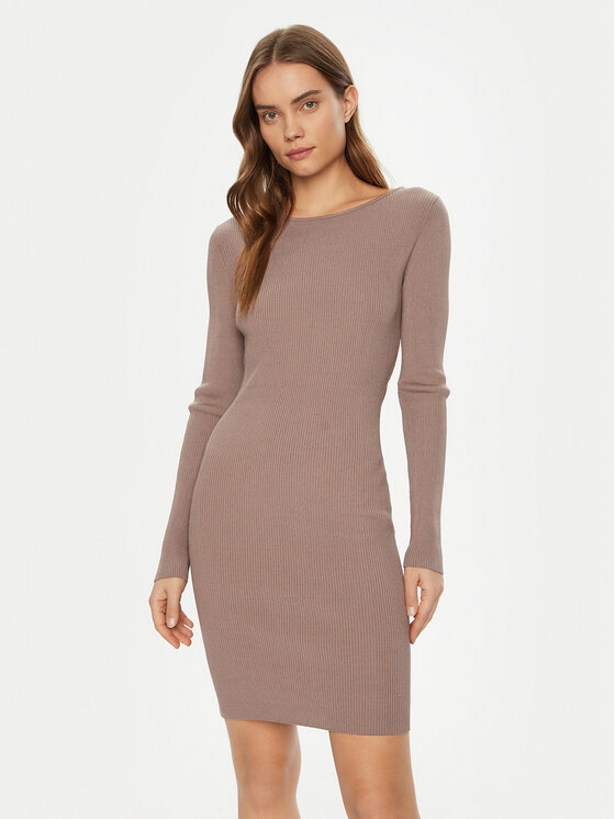 Guess Плетена рокля W5RK21 Z3L10 Бежов Regular Fit за Жени цена