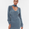 Guess Плетена рокля W3BK0Z Z3BS0 Тъмносин Slim Fit за Жени цена