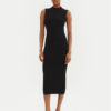 MICHAEL Michael Kors Плетена рокля MR582UN33D Черен Slim Fit за Жени цена