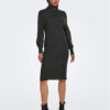 ONLY Плетена рокля 15309197 Сив Comfort Fit за Жени цена