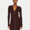Pinko Плетена рокля Riserva 104017 A15S Кафяв Regular Fit за Жени цена