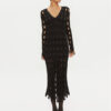 Pinko Плетена рокля Ring 103470 A1UN Черен Slim Fit за Жени цена