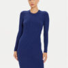 Pieces Плетена рокля Crista 17115048 Син Slim Fit за Жени цена