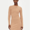 REPLAY Плетена рокля DK3319.000.G23370 Бежов Slim Fit за Жени цена