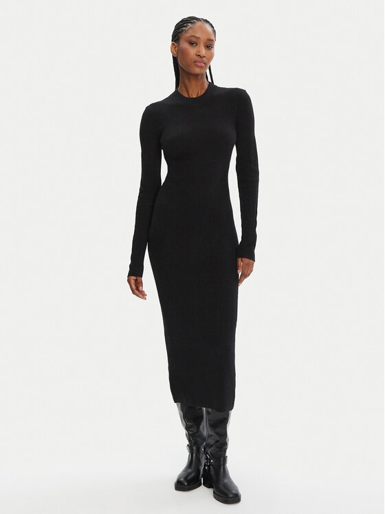 STAUD Плетена рокля Ramona R24F2208WN Черен Slim Fit за Жени цена