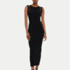 TWINSET Плетена рокля 242TP3190 Черен Slim Fit за Жени цена