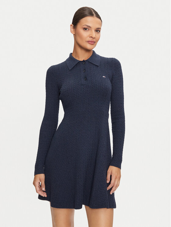 Плетена рокля Tommy Jeans за Жени цена