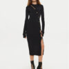 Versace Jeans Couture Плетена рокля 77HAOMB3 Черен Slim Fit за Жени цена