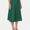 Weekend Max Mara Плисирана пола Zarda 2425106051 Зелен Regular Fit за Жени цена