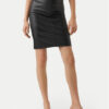 Vero Moda Пола от имитация на кожа Olympia 10274454 Черен Slim Fit за Жени цена