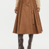 Weekend Max Mara Пола тип трапец Tema 2425106082 Кафяв Regular Fit за Жени цена