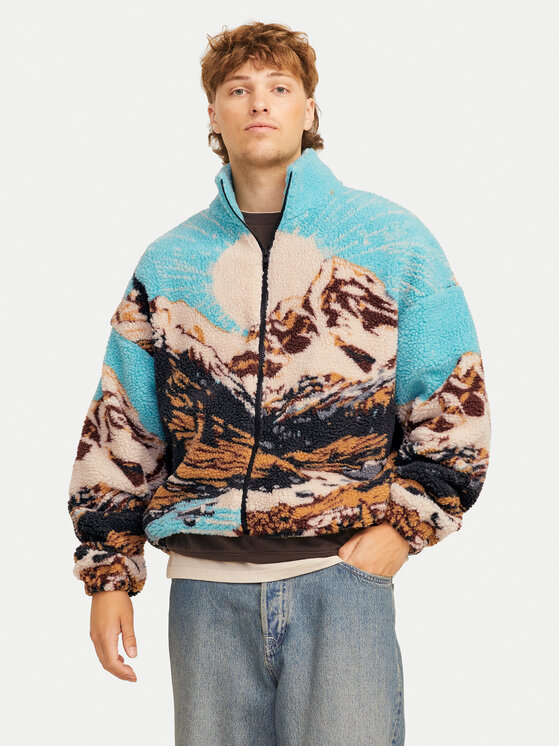 Jack&Jones Полар Landscape 12274473 Син Relaxed Fit за Мъже цена