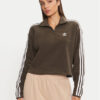 adidas Полар Polar Fleece 1/2 Zip IW3164 Зелен Loose Fit за Жени цена