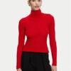 Balmain Поло DF0KF080KH25 Червен Slim Fit за Жени цена