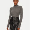 Calvin Klein Поло K20K208047 Сив Slim Fit за Жени цена