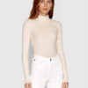 Pieces Поло Crista 17115049 Бежов Slim Fit за Жени цена