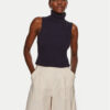 STAUD Поло Callum R24P3141VN Тъмносин Slim Fit за Жени цена