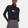Tommy Jeans Поло Flag DW0DW18678 Черен Regular Fit за Жени цена