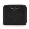 Портфейл Gianessa с цип и десен GUESS