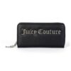 Портфейл Jasmine от еко кожа с цип и метално лого Juicy Couture