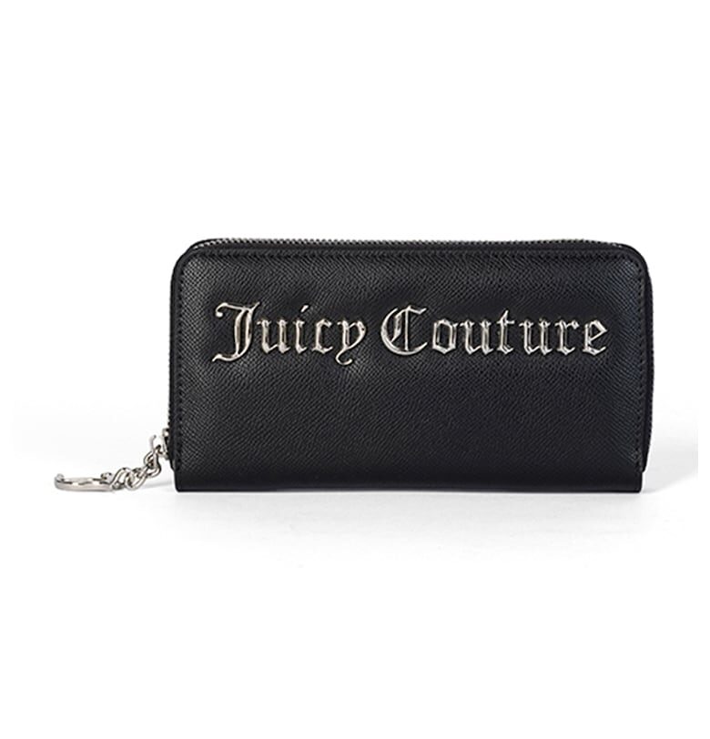 Портфейл Jasmine от еко кожа с цип и метално лого Juicy Couture