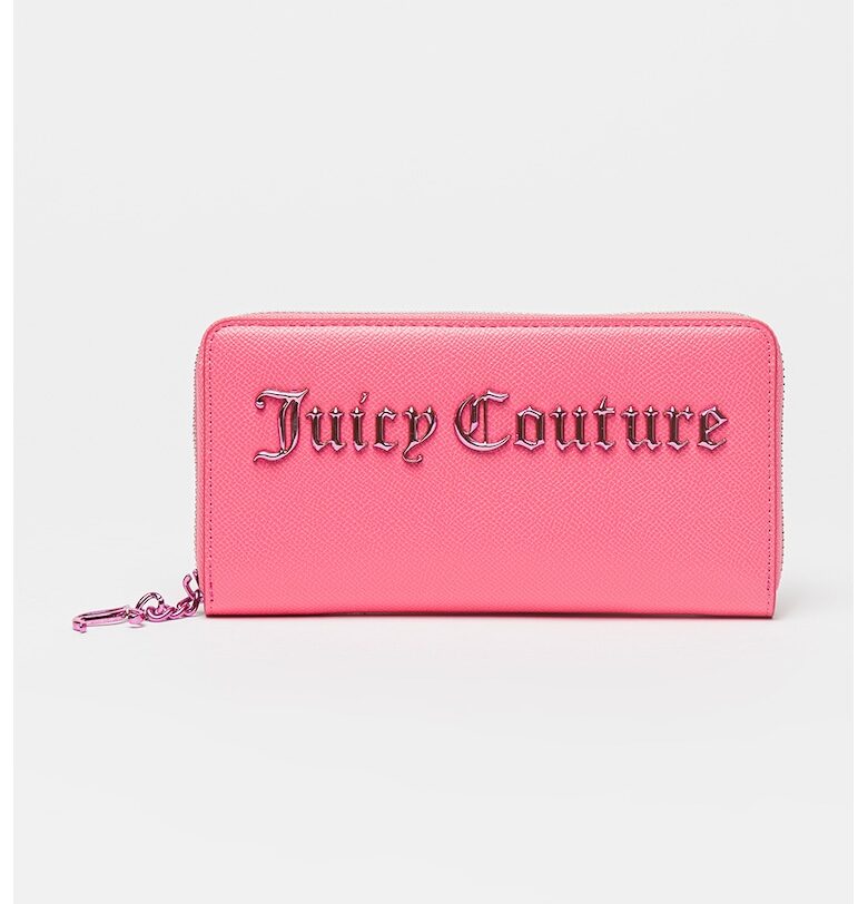 Портфейл Jasmine от еко кожа с цип и метално лого Juicy Couture