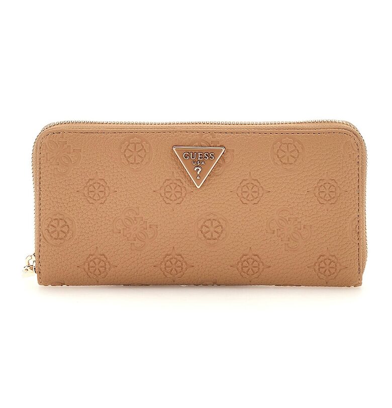 Портфейл от еко кожа с лого и отделяща се каишка за китката GUESS